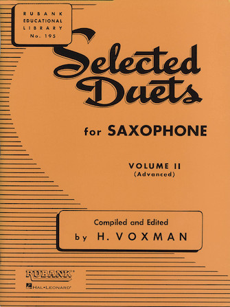 VOXMAN: SELECTED DUETS FOR SAXOPHONE, VOL. 2