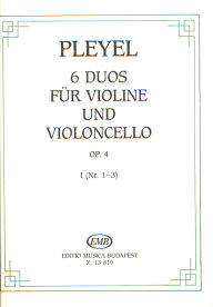PLEYEL: 6 DUOS FUR VIOLINE UND VIOLONCELLO, OP. 3, BAND I