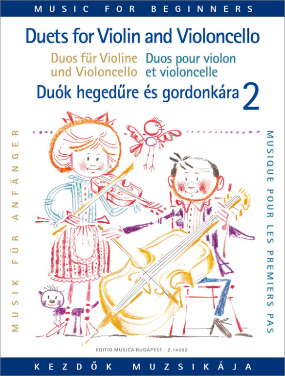 DUETS FOR VIOLIN AND VIOLONCELLO FOR BEGINNERS, VOL. 2