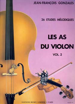 GONZALES:26 ETUDES MELODIQUES, LES AS DU VIOLON 2