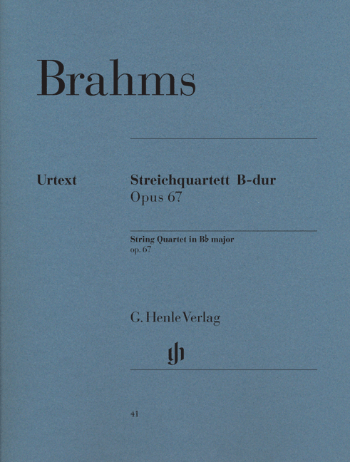 BRAHMS: STRING QUARTET B FLAT MAJOR OP. 67
