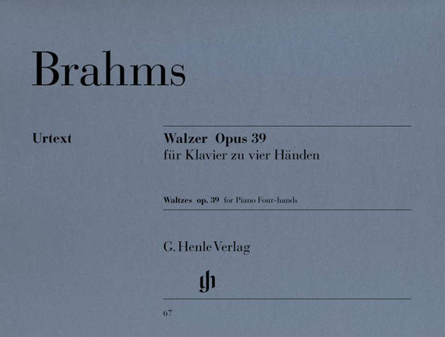 BRAHMS: WALTZES OP. 39 FOR PIANO FOUR HANDS