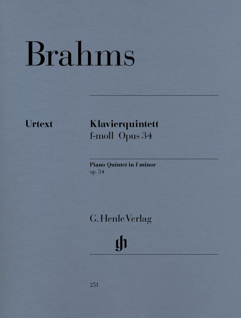 BRAHMS: PIANO QUINTET F MINOR OP. 34