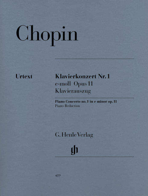 CHOPIN: PIANO CONCERTO NO. 1 E MINOR OP. 11, PIANO REDUCTION