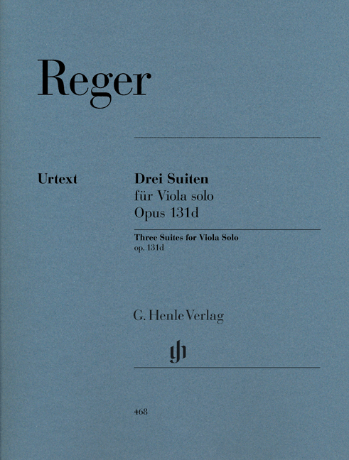 REGER: DREI SUITEN FUR VIOLA SOLO OP. 131D