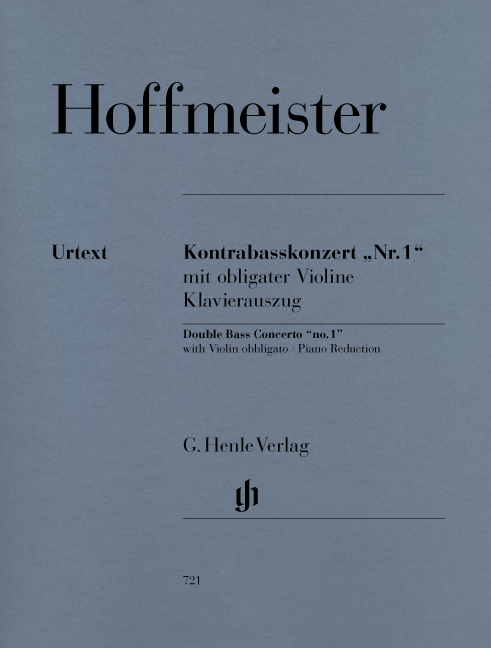 HOFFMEISTER: CONCERTO NO. 1 FOR DOUBLE BASS AND ORCHESTRA