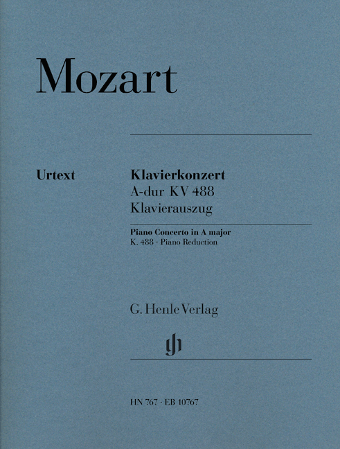 MOZART: PIANO CONCERTO A MAJOR K. 488, PIANO REDUCTION