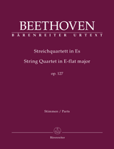 BEETHOVEN: STRING QUARTET IN E FLAT MAJOR OP. 127, PARTS