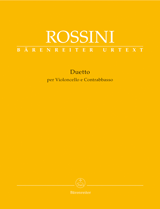 ROSSINI: DUET FOR VIOLONCELLO AND DOUBLE BASS