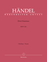 HANDEL: DIXIT DOMINUS HWV 232 SCORE