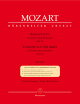 MOZART: CONCERTO NO. 2 IN E FLAT MAJOR FOR HORN AND PIANO
