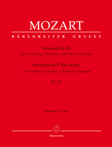 MOZART: SERENADE IN E FLAT MAJOR K. 375, PARTS
