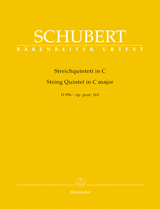 SCHUBERT: STRING QUINTET IN C MAJOR D 956, PARTS
