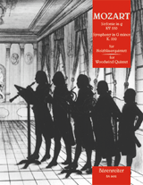 MOZART: SYMPHONY IN G MINOR K. 550 ARRANGED FOR WIND QUINTET, SCORE AND PARTS