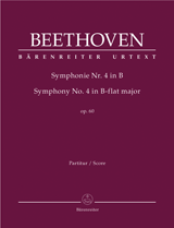 BEETHOVEN: SYMPHONY NO. 4 IN B FLAT MAJOR OP. 60, SCORE