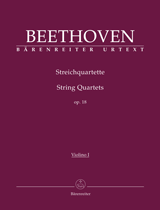 BEETHOVEN: STRING QUARTETS OP. 18, 1-6, PARTS