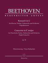 BEETHOVEN: CONCERTO FOR VIOLIN, PIANO AND VIOLONCELLO OP. 56, PIANO REDUCTION