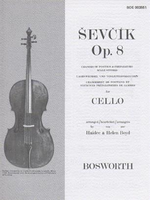 ŠEVČIK: OP. 8 CHANGES OF POSITION  FOR CELLO