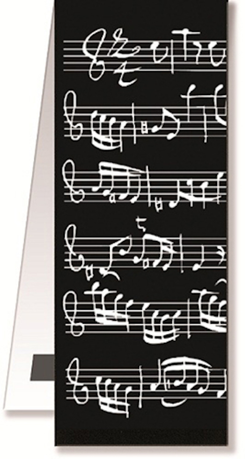 BOOKMARK SHEET MUSIC BLACK MAGNETIC