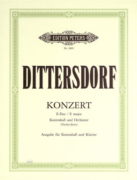 DITTERSDORF: KONZERT E DUR FUR KONTRABAS UND KLAVIER