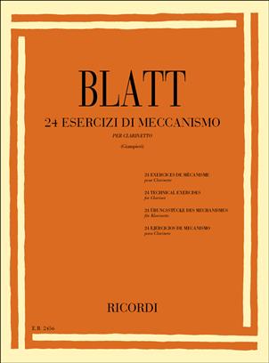 BLATT: 24 ESERCIZI DI MECANISMO PER CLARINETTO