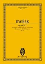 DVORAK: QUARTET FOR PIANO, VIOLIN, VIOLA AND VIOLONCELLO IN ES MAJOR OP. 87