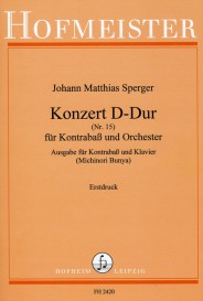 SPERGER: KONZERT D DUR FUR KONTRABASS UND ORCHESTER