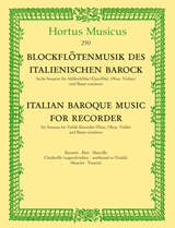 ITALIAN BAROQUE MUSIC FOR RECORDER