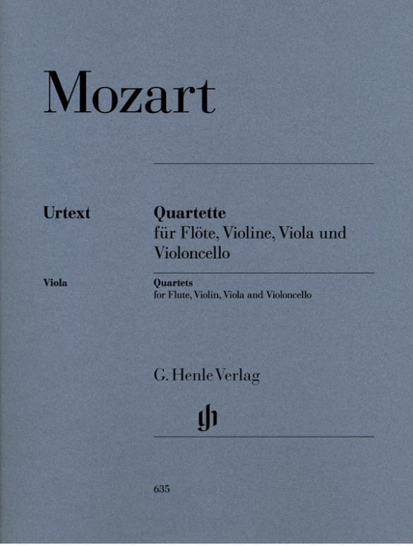 MOZART: QUARTETS FOR FLUTE, VIOLIN, VIOLA AND VIOLONCELLO