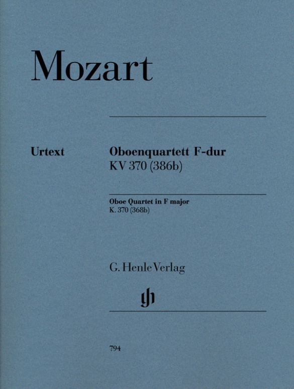 MOZART: OBOE QUARTET F MAJOR K. 370