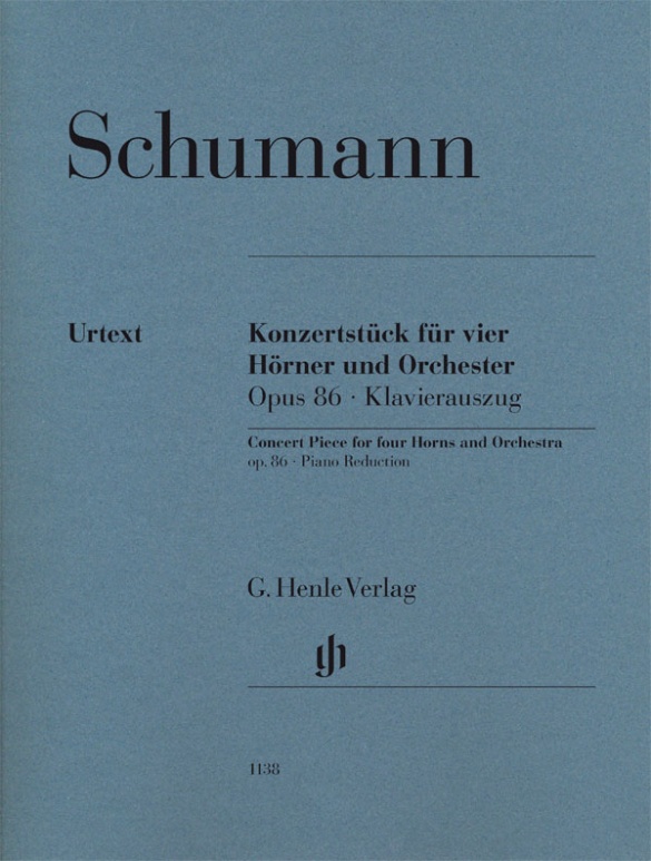 SCHUMANN: CONCERT PIECE OP. 86 FOR 4 HORNS AND PIANO