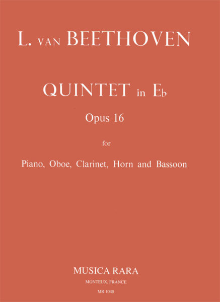 BEETHOVEN: QUINTET IN E FLAT MAJOR OP. 16