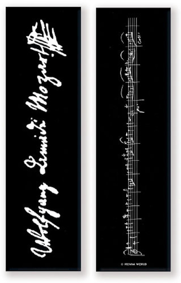 BOOKMARK MOZART SIGNATURE