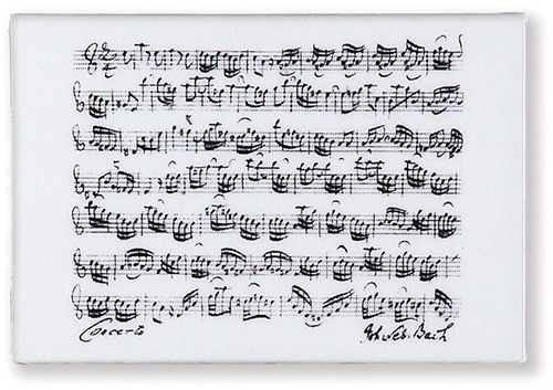 MAGNET BACH MANUSCRIPT BIJELI