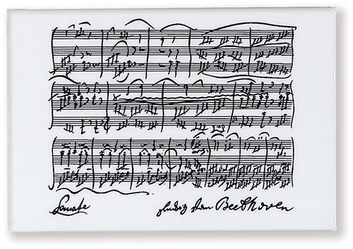 MAGNET BEETHOVEN MANUSCRIPT BIJELI