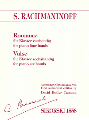 RACHMANINOFF: ROMANCE VALSE FOR PIANO SIX HANDS