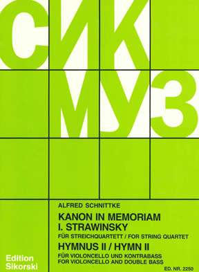 SCHNITTKE: KANON, HYMNUS