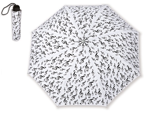 KIŠOBRAN SKLOPIVI BIJELI VIOLINSKI KLJUČ