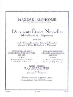 MAXIME ALPHONSE: 20 ETUDES NOUVELLES 1