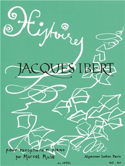 IBERT: HISTOIRES POUR SAXOPHONEET PIANO