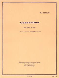 BITSCH: CONCERTINO POUR BASSON ET PIANO