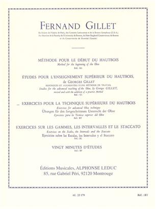 GILLES: EXERCISES FOR ADVANCED OBOE TECHNIQUE