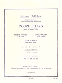 DELECLUSE: 12 ETUDES POUR CAISSE CLAIRE