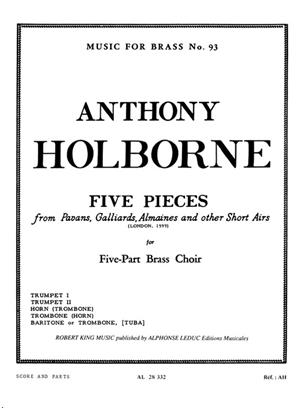 HOLBORNE: 5 PIECES FOR BRASS QUINTET