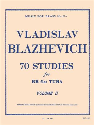 BLAZHEVICH: 70 STUDIES FOR TUBA, VOL. 2