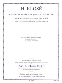 KLOSE: ETUDES POUR CLARINETTE