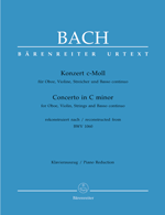 BACH: CONCERTO IN C MINOR BWV 1060 FOR OBOE, VIOLIN, STRINGS