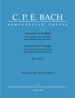 BACH, C. PH. E.: CONCERTO FOR CEMBALO D MINOR BWV 1052A