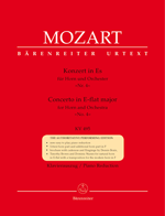 MOZART: CONCERTONO. 4 IN E FLAT MAJOR FOR HORN AND PIANO K. 495, PIANO SCORE