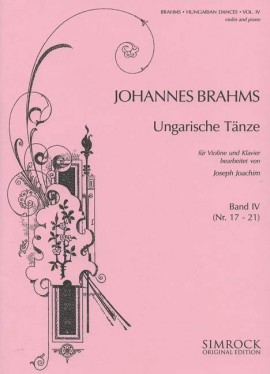 BRAHMS: UNGARISCHE TANZE NR. 17-21